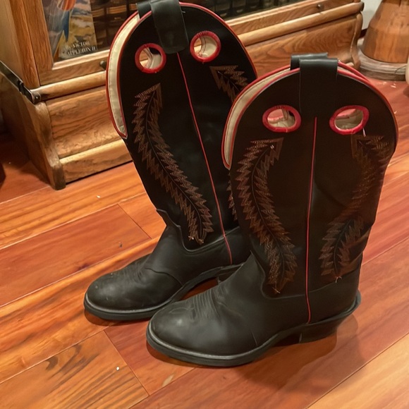 TEXAS LEATHER COWBOY BOOTS - Picture 2 of 10